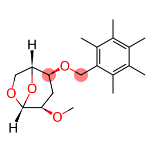 .beta.-D-ribo-Hexopyranose, 1,6-anhydro-3-deoxy-2-O-methyl-4-O-(pentamethylphenyl)methyl-