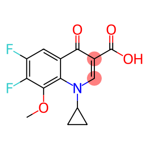 1-环丙基-6,7-二氟-8-甲氧基-4-氧代-喹啉-3-羧酸