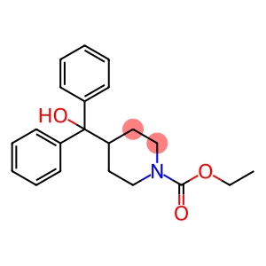 1-Piperidinecarboxylic acid, 4-(hydroxydiphenylmethyl)-, ethyl ester