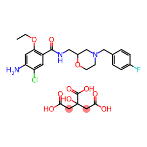4-氨基-5-氯-2-乙氧基-N-[[4-(4-氟苄基)-2-吗啉基]甲基]苯甲酰胺枸橼酸盐
