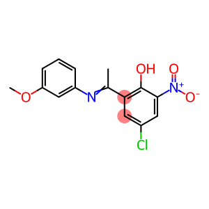 Phenol, 4-chloro-2-[1-[(3-methoxyphenyl)imino]ethyl]-6-nitro-
