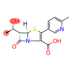 4-Thia-1-azabicyclo[3.2.0]hept-2-ene-2-carboxylic acid, 6-(1-hydroxyethyl)-3-(6-methyl-3-pyridinyl)-7-oxo-, [5R-[5α,6α(R*)]]- (9CI)