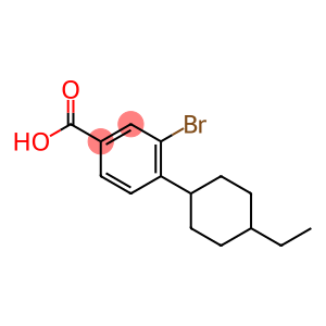 Benzoic acid, 3-bromo-4-(4-ethylcyclohexyl)-