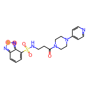 N-[3-氧代-3-[4-(4-吡啶基)-1-吹笛-吖嗪基]丙基]-2,1,3-苯并噻二唑-4-磺酰胺