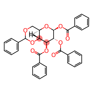 β-D-Glucopyranose, 4,6-O-(phenylmethylene)-, tribenzoate (9CI)