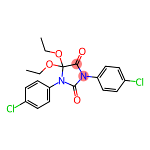 1,3-BIS(4-CHLOROPHENYL)-5,5-DIETHOXYIMIDAZOLIDINE-2,4-DIONE