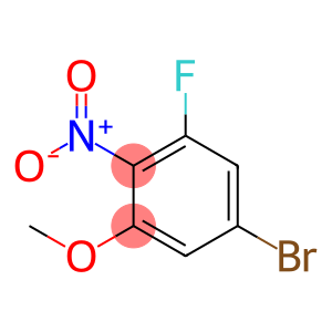 Benzene, 5-bromo-1-fluoro-3-methoxy-2-nitro-