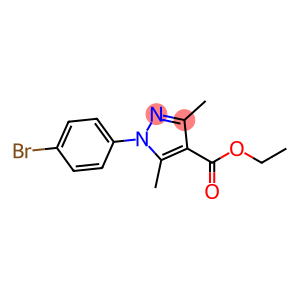 1H-Pyrazole-4-carboxylic acid, 1-(4-bromophenyl)-3,5-dimethyl-, ethyl ester