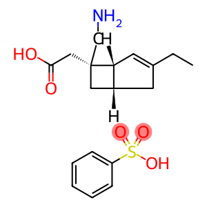 ((1R,5S,6S)-6-(carboxymethyl)-3-ethylbicyclo[3.2.0]hept-3-en-6-yl)methanaminium benzenesulfonate