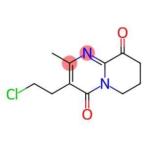 4H-Pyrido[1,2-a]pyrimidine-4,9(6H)-dione, 3-(2-chloroethyl)-7,8-dihydro-2-methyl-