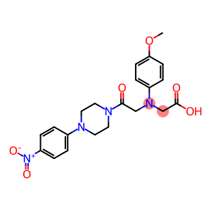 ((4-methoxyphenyl){2-[4-(4-nitrophenyl)piperazin-1-yl]-2-oxoethyl}amino)acetic acid
