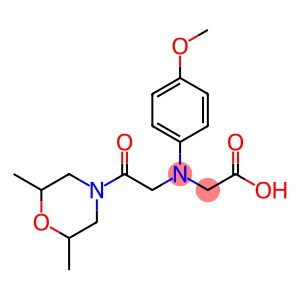 Glycine, N-[2-(2,6-dimethyl-4-morpholinyl)-2-oxoethyl]-N-(4-methoxyphenyl)-