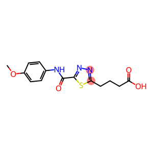 1,3,4-thiadiazole-2-butanoic acid, 5-[[(4-methoxyphenyl)amino]carbonyl]-