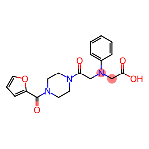 Glycine, N-[2-[4-(2-furanylcarbonyl)-1-piperazinyl]-2-oxoethyl]-N-phenyl-