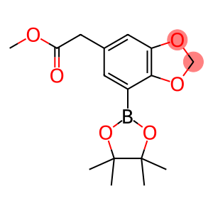 2,3-Methylenedioxo-5-(methoxycarbonyl)methylphenylboronic acid, pinacol ester