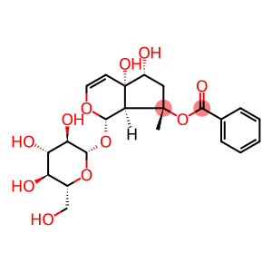 β-D-Glucopyranoside, (1S,4aS,5R,7S,7aS)-7-(benzoyloxy)-1,4a,5,6,7,7a-hexahydro-4a,5-dihydroxy-7-methylcyclopenta[c]pyran-1-yl