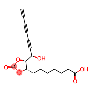 1,3-Dioxolane-4-heptanoic acid, 5-[(1R)-1-hydroxy-2,4,6-heptatriynyl]-2-oxo-, (4S,5S)- (9CI)