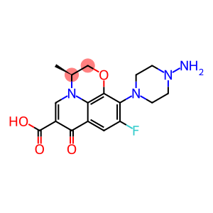 7H-Pyrido[1,2,3-de]-1,4-benzoxazine-6-carboxylic acid, 10-(4-amino-1-piperazinyl)-9-fluoro-2,3-dihydro-3-methyl-7-oxo-, (3S)-
