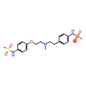 beta-((p-Methanesulfonamidophenethyl)methylamino)methanesulfono-p-phenetidide