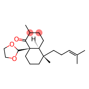 (4aS)-8aβ-(1,3-Dioxolan-2-yl)octahydro-2,5-dimethyl-5α-(4-methyl-3-pentenyl)-1(2H)-naphthalenone