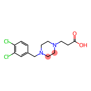 1-Piperazinepropanoic acid, 4-[(3,4-dichlorophenyl)methyl]-