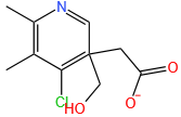 5-Acetoxymethyl-2,3-dimethyl-4-chloropyridine
