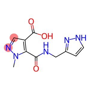 1H-Pyrazole-4-carboxylic acid, 1-methyl-5-[[(1H-pyrazol-3-ylmethyl)amino]carbonyl]-