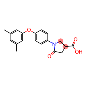 1-[4-(3,5-dimethylphenoxy)phenyl]-5-oxopyrrolidine-3-carboxylic acid