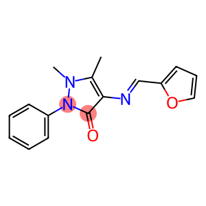 3H-Pyrazol-3-one, 4-[(E)-(2-furanylmethylene)amino]-1,2-dihydro-1,5-dimethyl-2-phenyl-
