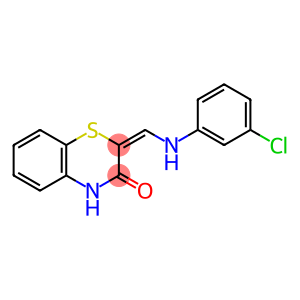 (2E)-2-{[(3-chlorophenyl)amino]methylidene}-3,4-dihydro-2H-1,4-benzothiazin-3-one