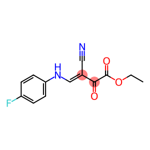 ethyl (3E)-3-cyano-4-[(4-fluorophenyl)amino]-2-oxobut-3-enoate