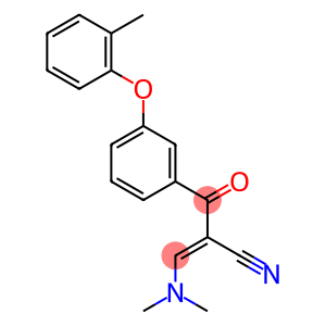 (2E)-3-(dimethylamino)-2-[(E)-3-(2-methylphenoxy)benzoyl]prop-2-enenitrile