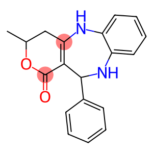 3-methyl-11-phenyl-4,5,10,11-tetrahydropyrano[4,3-b][1,5]benzodiazepin-1(3H)-one
