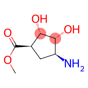 Cyclopentanecarboxylic acid, 4-amino-2,3-dihydroxy-, methyl ester, (1-alpha-,2-ba-,3-ba-,4-alpha-)- (9CI)