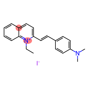 Quinalinium,2-[2-(4-dimethylamino)phenyl]ethenyl-1-ethyl-,iodide