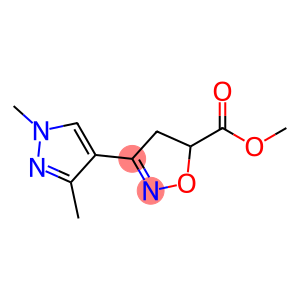 5-Isoxazolecarboxylic acid, 3-(1,3-dimethyl-1H-pyrazol-4-yl)-4,5-dihydro-, methyl ester