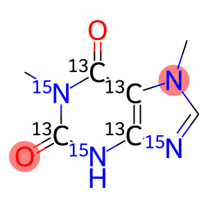 1,7-Dimethylxanthine-2,4,5,6-13C4-1,3,9-15N3