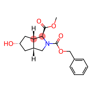 Cyclopenta[c]pyrrole-1,2(1H)-dicarboxylic acid, hexahydro-5-hydroxy-, 1-methyl 2-(phenylmethyl) ester, (1S,3aR,5S,6aS)-