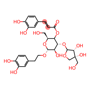 β-D-Glucopyranoside, 2-(3,4-dihydroxyphenyl)ethyl 3-O-D-apio-β-D-furanosyl-, 4-[(2E)-3-(3,4-dihydroxyphenyl)-2-propenoate]