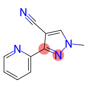 1H-Pyrazole-4-carbonitrile, 1-methyl-3-(2-pyridinyl)-