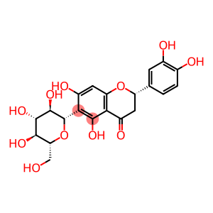 4H-1-Benzopyran-4-one, 2-(3,4-dihydroxyphenyl)-6-β-D-glucopyranosyl-2,3-dihydro-5,7-dihydroxy-, (2S)-