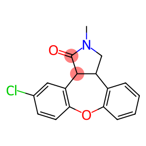 1H-Dibenz[2,3:6,7]oxepino[4,5-c]pyrrol-1-one, 11-chloro-2,3,3a,12b-tetrahydro-2-methyl-
