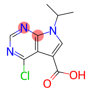 7H-Pyrrolo[2,3-d]pyrimidine-5-carboxylic acid, 4-chloro-7-(1-methylethyl)-