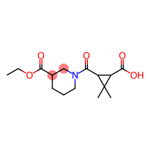 3-{[3-(ethoxycarbonyl)piperidin-1-yl]carbonyl}-2,2-dimethylcyclopropanecarboxylic acid