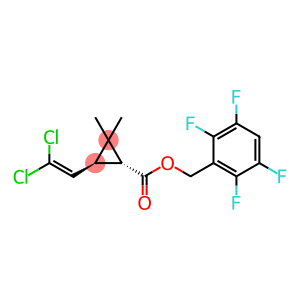 Cyclopropanecarboxylic acid, 3-(2,2-dichloroethenyl)-2,2-dimethyl-, (2,3,5,6-tetrafluorophenyl)methyl ester, (1R,3S)-
