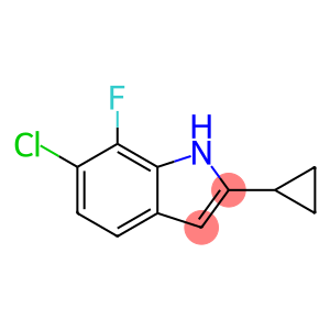 6-氯-2-环丙基-7-氟-1H-吲哚