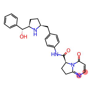 Pyrrolo[1,2-a]pyrimidine-6-carboxamide, 4,6,7,8-tetrahydro-N-[4-[[(2S,5R)-5-[(R)-hydroxyphenylmethyl]-2-pyrrolidinyl]methyl]phenyl]-4-oxo-, (6S)-