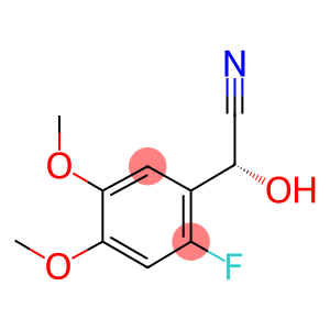 2-Fluoro-α-hydroxy-4,5-dimethoxybenzeneacetonitrile