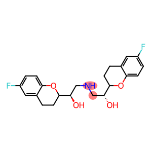 (1R)-1-[(2S)-6-fluoro-3,4-dihydro-2H-chromen-2-yl]-2-[[(2S)-2-[(2R)-6-fluoro-3,4-dihydro-2H-chromen-2-yl]-2-hydroxyethyl]amino]ethanol