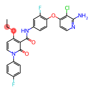 N-[4-(2-amino-3-chloropyridin-4-yl)oxy-3-fluorophenyl]-4-ethoxy-1-(4-fluorophenyl)-2-oxopyridine-3-carboxamide